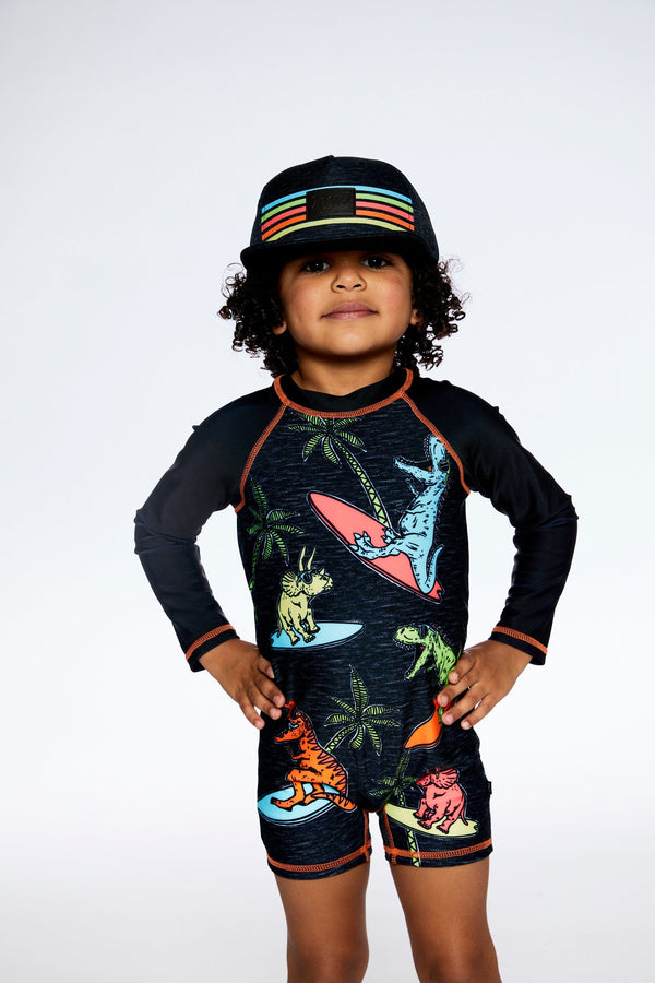 Neon Stripe Cap Heather Black - F30VC20_999