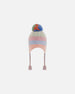 Peruvian Knit Hat Pastel Colors With Tassels Winter Accessories Deux par Deux