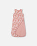Printed Muslin Sleep Sack Pink And White Flowers - G30ASB_067