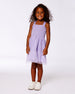 Smocked Organic Cotton Dress With Mesh Frill Lilac - G30H87_564