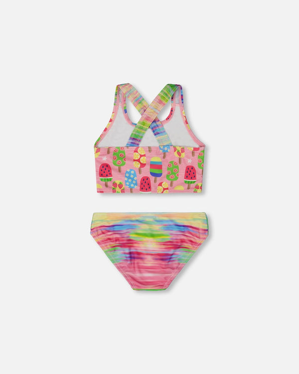 Printed Two-Piece Swimsuit Multicolored - G30NG40_050