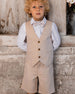 Slant Pocket Bermuda Shorts Light Taupe Pants & Shorts Deux par Deux