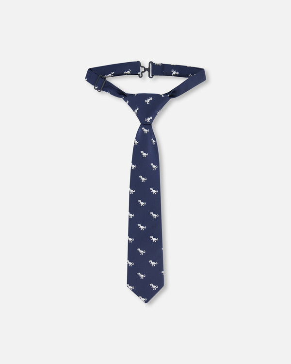 Neck Tie Navy Blue And Dino - G30RCR_484