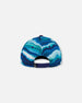 Printed Cap Blue Wave And Black - G30VBC_042