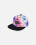 Printed Cap Butterflies On Multicolored And Black Background - G30VGC_009