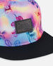 Printed Cap Butterflies On Multicolored And Black Background - G30VGC_058