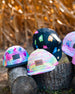 Printed Cap Black And Multicolored Gummies - G30VGC_077