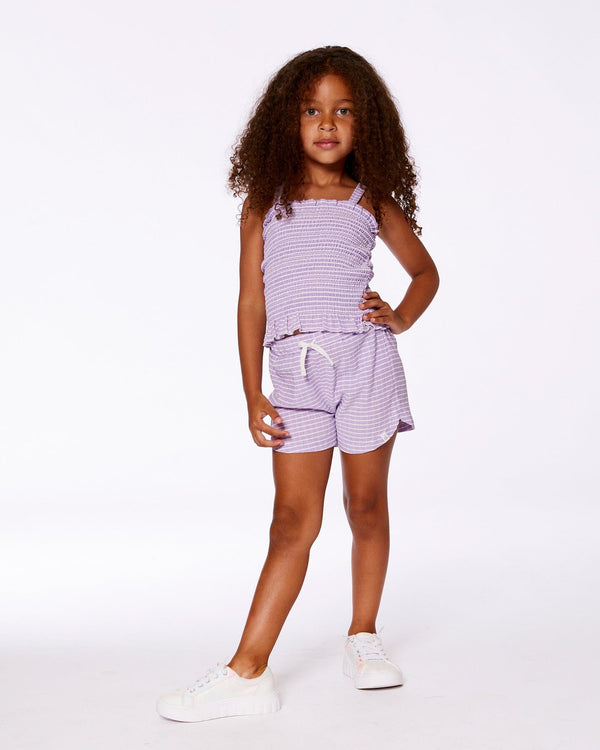 Smocked Tank Top Lilac - G30YG73_564