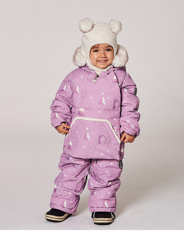 Two-Piece Baby Snug Snowsuit Purple Bear Print - H10A501_003
