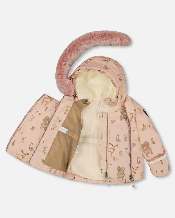 Two-Piece Baby Snug Snowsuit Dusty Pink - H10A501_643