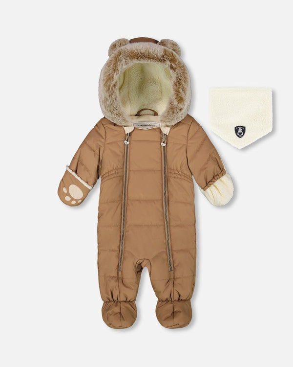 One-Piece Baby Layette Snowsuit Designed For Car Seat Chanterelle - H10A602_182