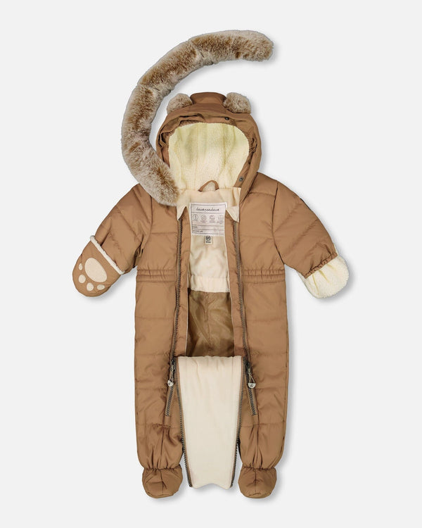 One-Piece Baby Layette Snowsuit Designed For Car Seat Chanterelle - H10A602_182