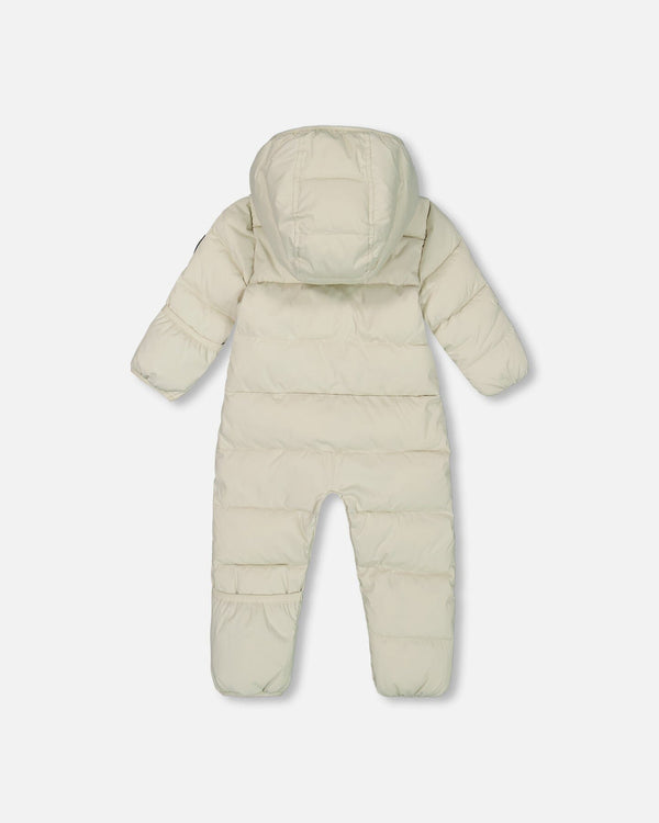 One-Piece Baby Cloud Compressible Snowsuit Designed For Car Seat Off-White - H10B700_165