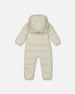 One-Piece Baby Cloud Compressible Snowsuit Designed For Car Seat Off-White - H10B700_165
