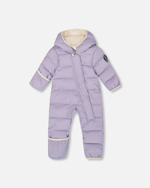 One-Piece Baby Cloud Compressible Snowsuit Designed For Car Seat Purple Gray - H10B700_591