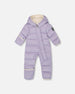 One-Piece Baby Cloud Compressible Snowsuit Designed For Car Seat Purple Gray - H10B700_591
