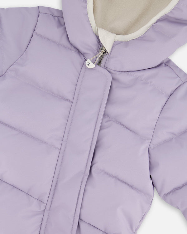 One-Piece Baby Cloud Compressible Snowsuit Designed For Car Seat Purple Gray - H10B700_591