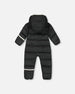 One-Piece Baby Cloud Compressible Snowsuit Designed For Car Seat Black - H10B700_999