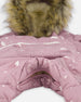 One-Piece Baby Snug Snowsuit Designed For Car Seat Purple Bear Print - H10B701_003