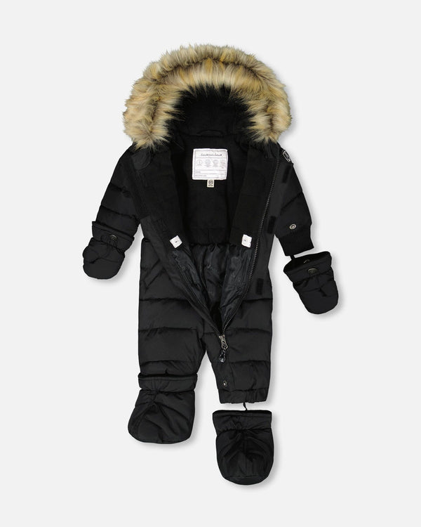 One-Piece Baby Original Puffy Snowsuit Black - H10B702_999