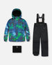Two-Piece Play Snowsuit With Printed Jacket Black - H10EB46_999