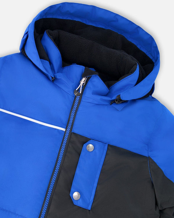 Two-Piece Play Snowsuit With Contrast Jacket Black - H10EB49_999