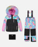 Two-Piece Play Snowsuit Rainbow Heart Print - H10EG87_017