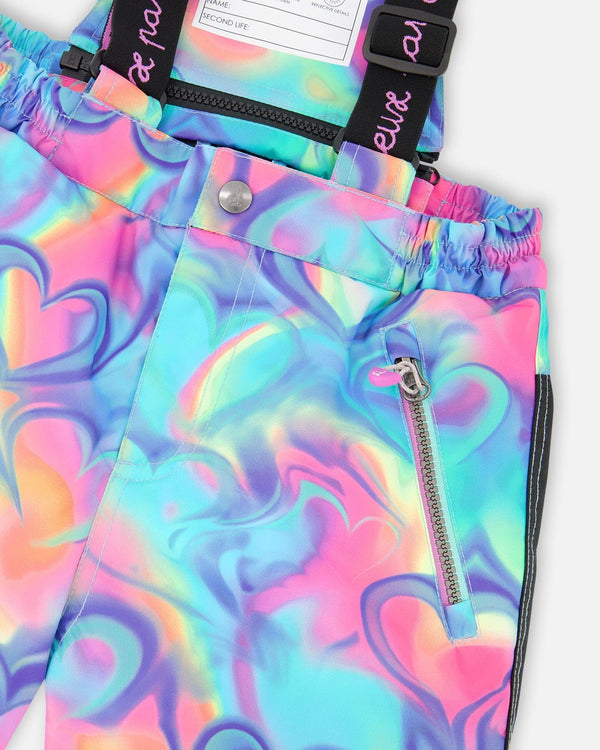 Two-Piece Play Snowsuit Rainbow Heart Print - H10EG87_017