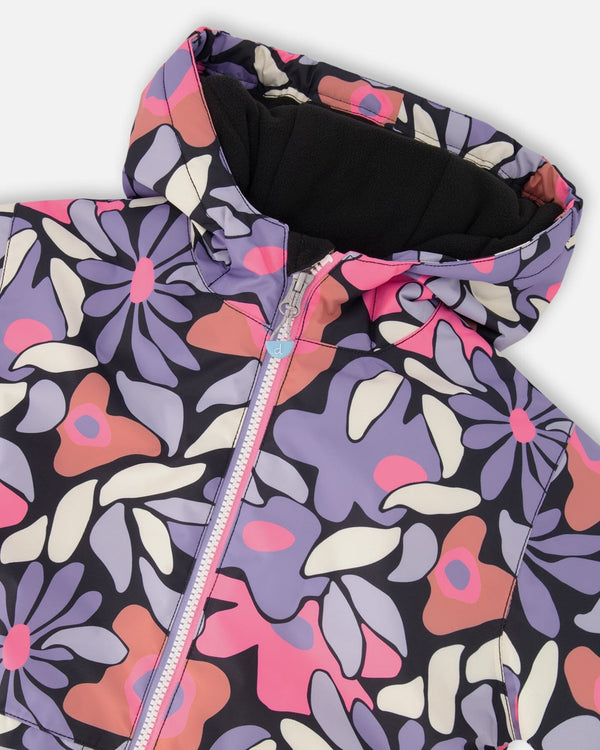 Two-Piece Chill Outerwear Set With Light Insulation Purple Gray - H10MG10_592