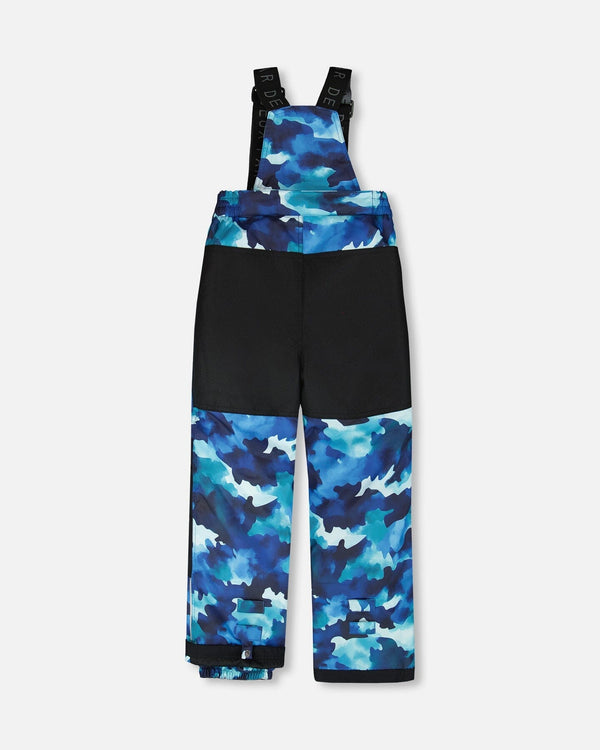 Two-Piece Play Snowsuit Teal Blue Camouflage - H10PB27_189