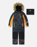 One-Piece Play Snowsuit Robot Dinosaur Print - H10PB32_190