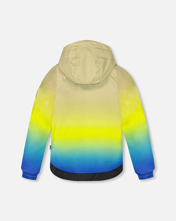 Two-Piece Play Snowsuit With Gradient Jacket Black - H10PB44_999