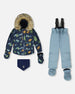 Two-Piece Baby Play Snowsuit Blue Gray - H10PBB85_432