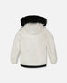 Two-Piece Play Snowsuit Off-White With Printed Pants - H10PG20_106