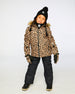 Two-Piece Play Snowsuit With Animal Print Jacket Black Snowsuits Deux par Deux