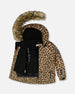 Two-Piece Play Snowsuit With Animal Print Jacket Black - H10PG21_999