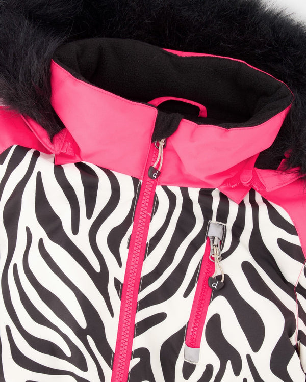 One-Piece Play Snowsuit Zebra Print - H10PG30_094