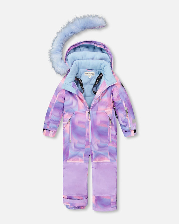 One-Piece Play Snowsuit Purple Geo - H10PG71_011