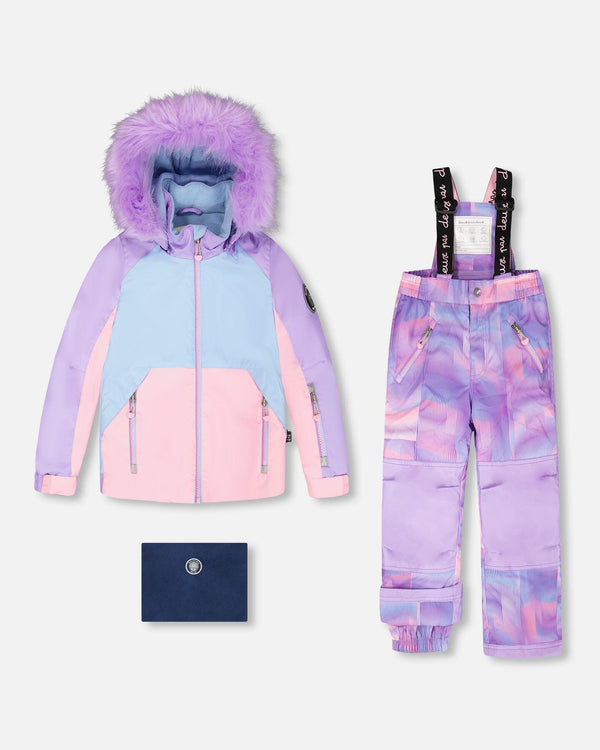 Two-Piece Play Snowsuit Purple Geo - H10PG82_011