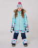 Two-Piece Play Snowsuit Blue Flower Print - H10PG84_020