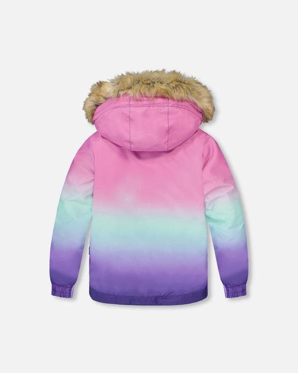 Two-Piece Play Snowsuit Purple Mountain Print - H10PG86_015