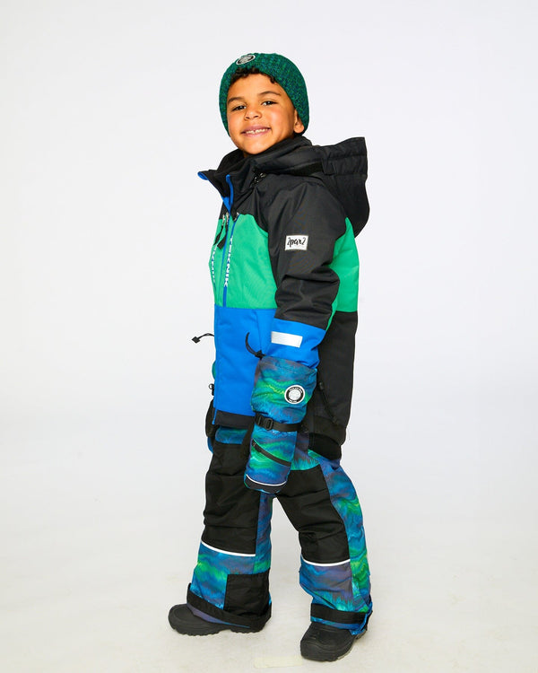 Two-Piece Teknik Snowsuit Aurora Borealis Snowsuits Deux par Deux