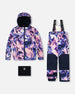 Two-Piece Teknik Snowsuit Pink And Blue Marble - H10TG92_007