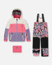 Two-Piece Teknik Snowsuit Black Retro Flower Print - H10TG92_013