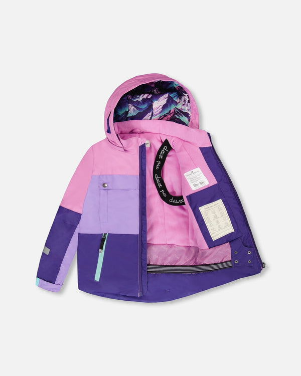 Two-Piece Teknik Snowsuit Purple Mountain Print - H10TG92_015