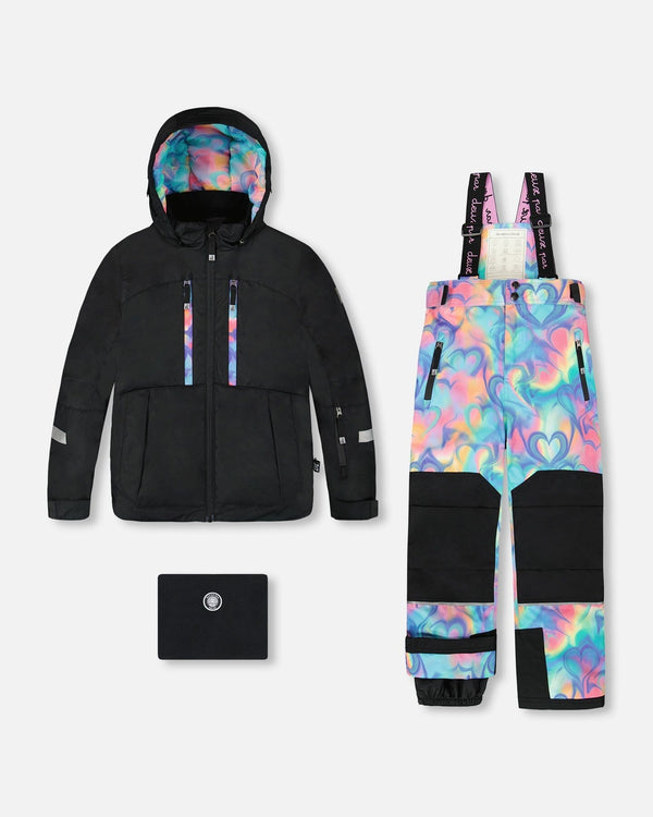 Two-Piece Teknik Snowsuit Rainbow Heart Print - H10TG94_017