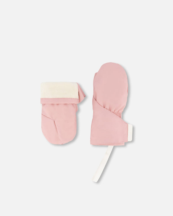 Lined Baby Mittens Dusty Pink - H10XM103_643