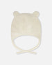 Lined Baby Sherpa Hat With Ear Flaps Off-White - H10ZA01_165