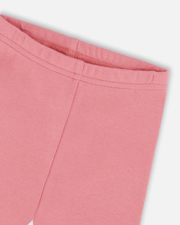 Organic Cotton Dress And Leggings Set Pink Mini Floral - H20B12_047