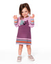 Knitted Dress Dusty Pink With Cat - H20ET85_514